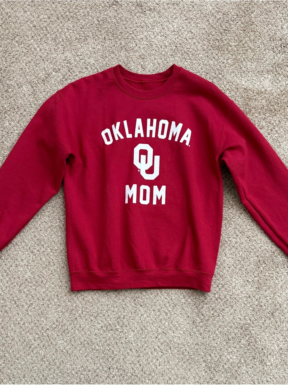 University of Oklahoma OU Mom Crewneck Sweatshirt Size Medium